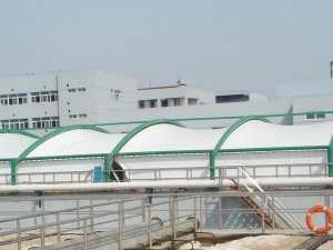 污水池加盖膜材应用的老化缘由及维护事宜